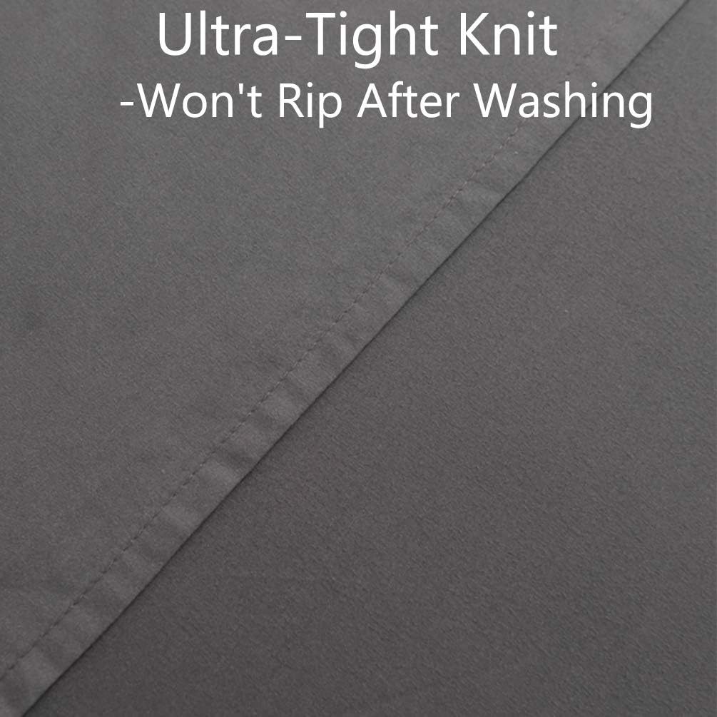 LBRO2M Bed Sheet Set Queen Size 16 Inches Deep Pocket 1800 Thread Count 100% Microfiber Sheet,Bedding Super Soft Hypoallergenic Breathable,Resistant Fade Wrinkle Cool Warm,4 Piece(Dark Grey): Kitchen & Dining