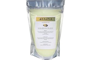 Yajna Organic Raw Cocoa Butter 100% Pure,Natural & Unrefined| Skin Moisturizer For Face, Body & Hair| 4 OZ/115 GM Ivory/White Grade A | DIY Creams, Balms, Lotions, Soaps| Softens Dry & Tough Skin