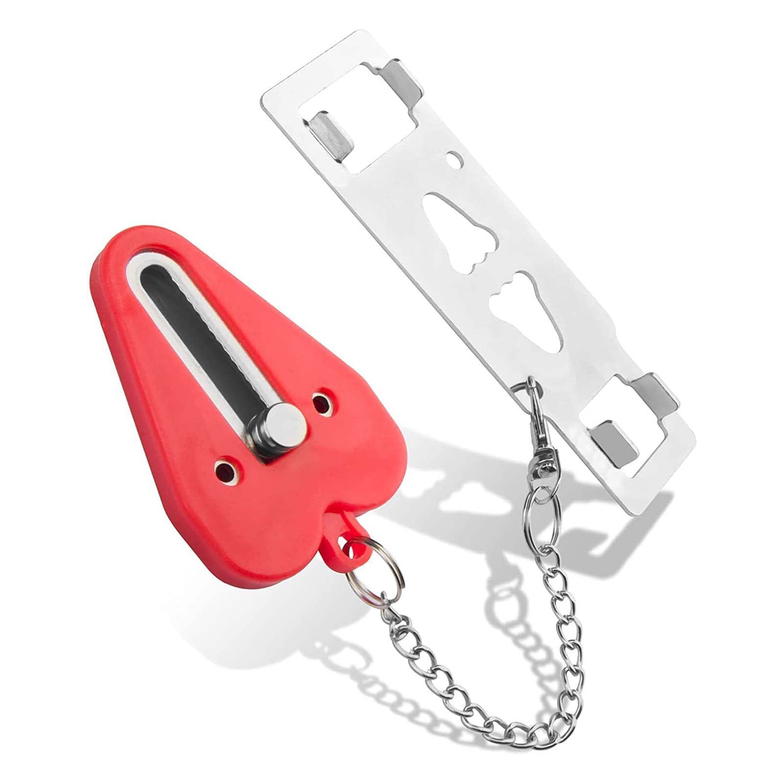 gishane Portable Door Lock, Hotel Door Lock Durable Travel Lock Solid Bedroom Door Locks Door Jammer Self Defense for Hotel Home Apartment School