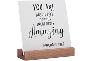 Lodeskee You are Amazing Encouragement Gifts for Women, Inspirational Gifts for Friend Teen Bestie Sisiter, Cheer Up Hard Time Gifts Inspirational Plaques Signs for Office Home Decorations