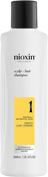 NIOXIN System 1 Scalp + Hair Shampoo 300ml Thickening for Natural Hair