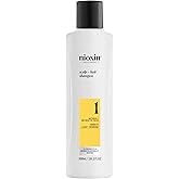 Nioxin Scalp + Hair Thickening System 1 Shampoo | For Natural or Untreated Hair with Light Thinning | With Niacinamide and Biotin | 10.1 Fl oz.
