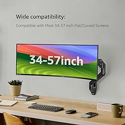 BEWISER Heavy Duty Ultrawide Monitor Arm Wall