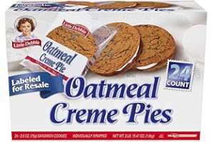 LITTLE DEBBIES Little Debbie | Oatmeal Creme Pie | Club Pack | 24 count