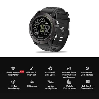 Amazon.com: Smartwatch,Zeblaze Vibe 3HR 1.22 Inch IPS Smart ...