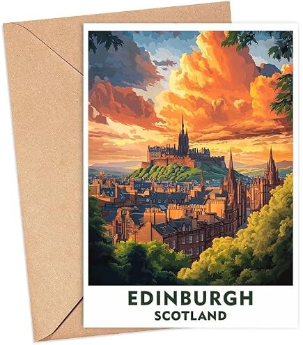 Geburtstagskarte „Reisen Inverness“ – Britische Bahnromantik | Hochwertig & Personalisierbar Von Wee Blue Coo