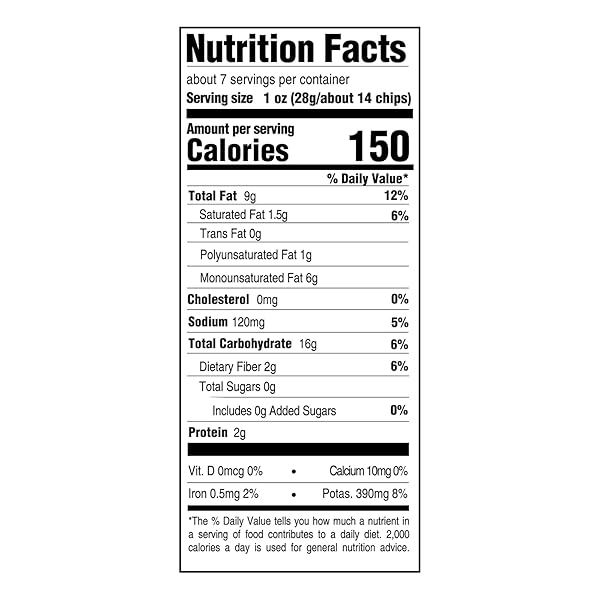 BOULDER CANYON OLIVE OIL KETTLE CHIPS, CLASSIC SEA SALT, 6.5 OZ