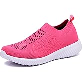 TIOSEBON Women's Athletic Walking Shoes Slip On Casual Mesh-Comfortable Tennis Workout Sneakers