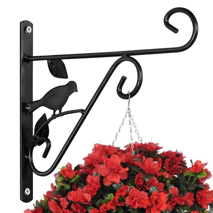 Hanging Plants Bracket 10'' Wall Planter Hook Flower Pot