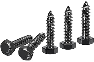 DTGN 5/16" x 1-1/4" Hex Lag Bolts - 25 Pack - for Woodworking, Furniture - 304 Stainless Steel Full Thread Hexagon Head Lag S