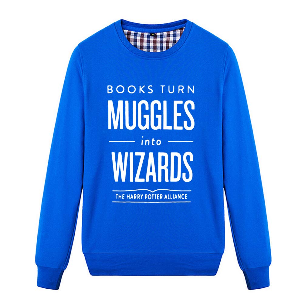 Fashion Night Unisex Books Turn Muggles Into Wizards Cute Sweatshirt