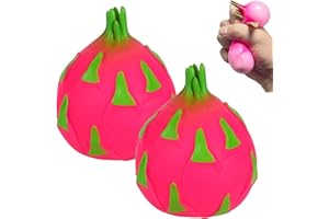 Dragon Fruit Squishy, Giant Dragonfruit Squishy’s Jumbo, Dragon Fruit Squishy Stress Ball, Anxiety Relief, Focus Soft, for Ki