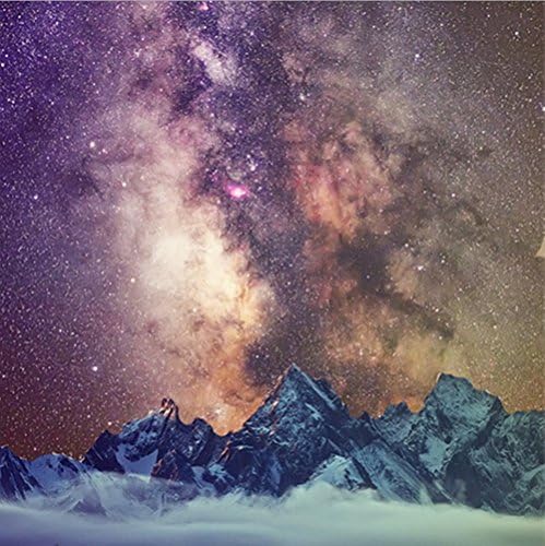 Full Drill 5D DIY Diamond Painting By Number Kits，Rhinestone Cross Stitch Arts Craft Supply for Home Wall Decor (mountains and sky)