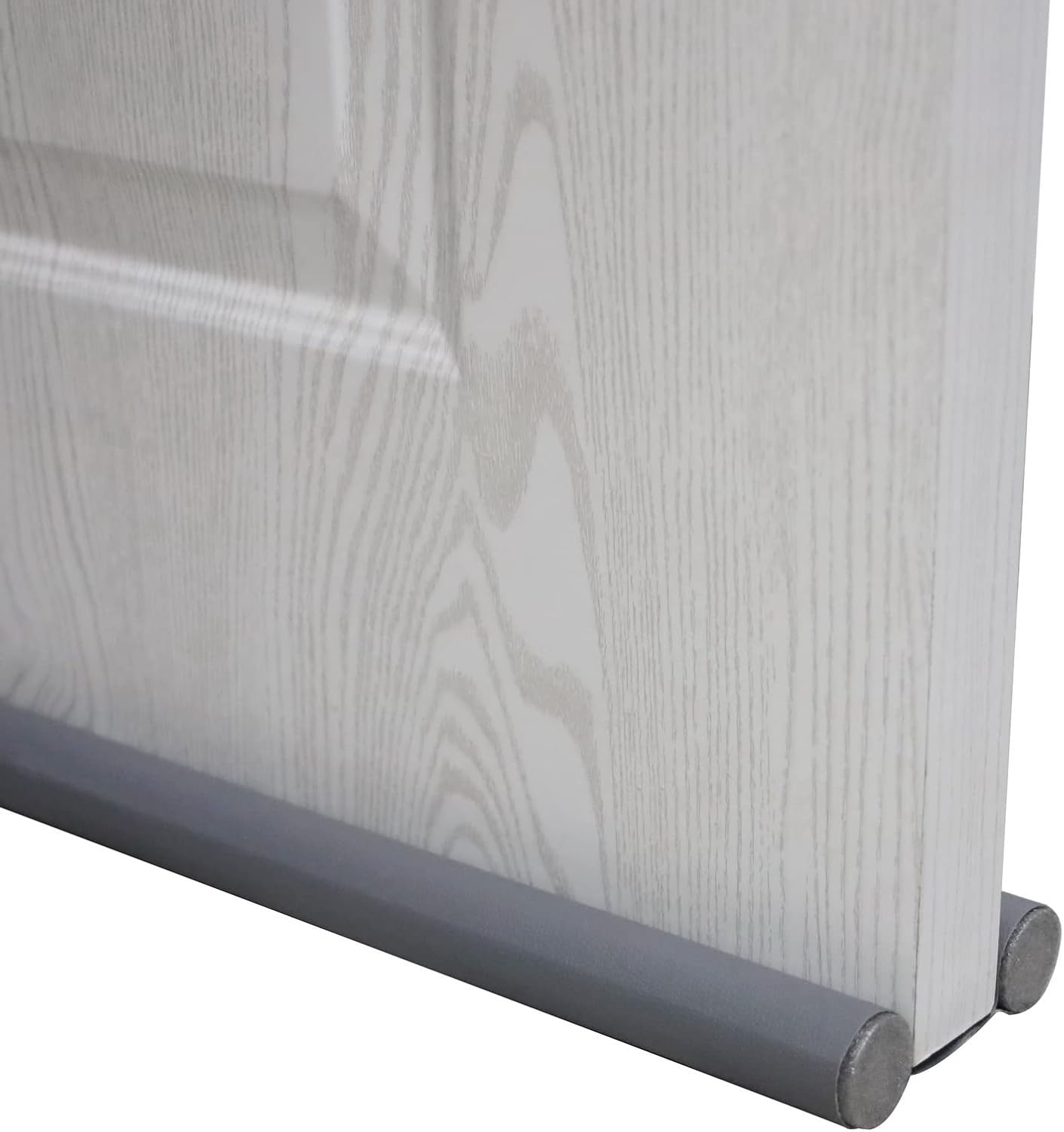 Draft Stoppers - Woration Twin Door Draft Stopper Door Bottom Soundproofing Seal Weather Stripping Window Breeze Blocker Breeze Blocker Adjustable Gray