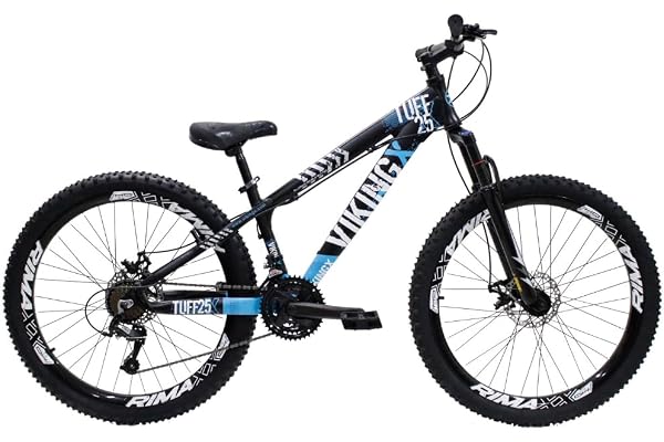 Bicicleta Aro 26 Viking Tuff x25 21 Vel Quadro em Alumínio Freio a Disco Freestyle