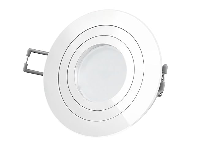 LED empotrable de orientable, instalación de lámpara blanco ...