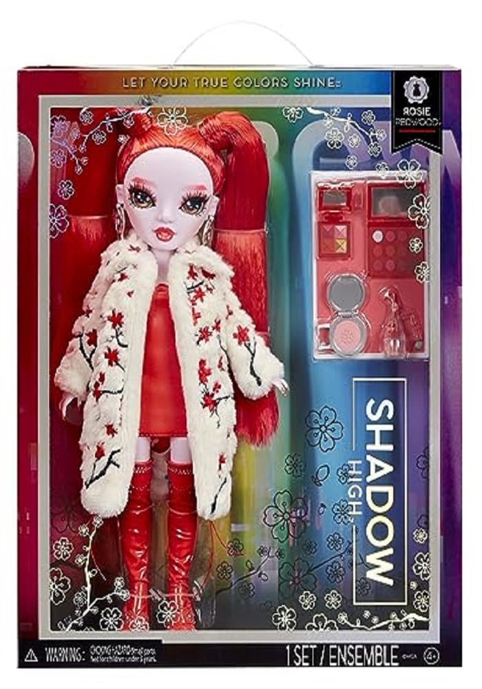 Rainbow High Shadow High Series 3 - Rosie - Red Fashion Doll - Fashionable Outfit, Extra Long Hair & 10+ Colourful Play Accessories - Great for Kids 4-12 Years Old & Collectors