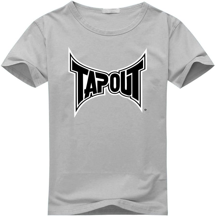Tapout logo For Men's Printed Short Sleeve Tee Tshirt Medium Gray