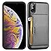 ZVE Case for Apple iPhone Xs and X, 5.8 inch, Wallet Case with Credit Card Holder Slot Slim Leather Pocket Protective Case Cover for Apple iPhone Xs and X 5.8 inch (Aries Series)- Black