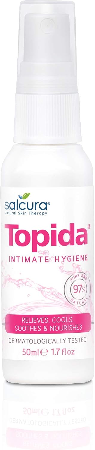 Salcura Natural Skin Therapy, Topida Essential Oil Intimate Hygiene Spray Contains, Safflower, Rosehip