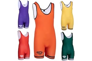 KO Sports Gear - Unisex Wrestling Singlet, Comfortable & Breathable, 4 Way Stretch, Full Range of Youth and Adult Sizes