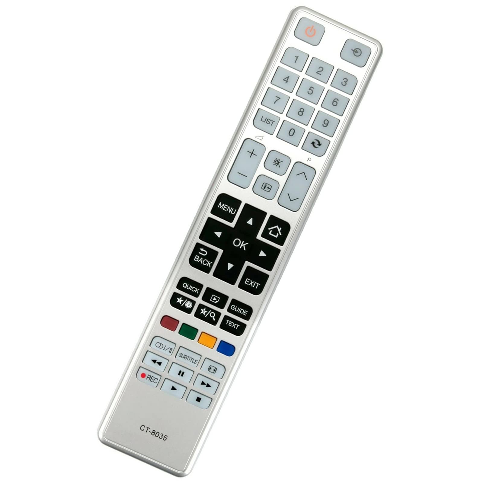 CT-8035 Replacement Remote Fit for Toshiba LCD TV 32W3433DG 32D3453DB 32W3453DB 40L3451DB 40L3453DB 40L3455DB 32D3453DB 40L3453DB 32W3451DB 32D3453DB 32L343 DG 32L344 DG 32W343DG 32W344DG