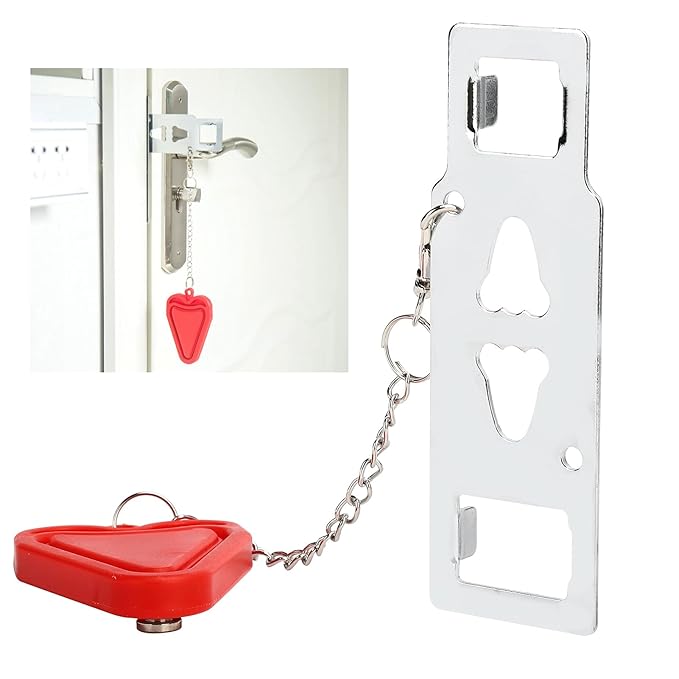 Door Stopper Lock, Door Lock Security Comfortable for Homes Travel