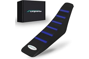 Funparts Dirt Bike Seat Cover Soft Universal for Tuttio Soleil 01 YZ TTR CRF KX KLX SSR XR CR PW DRZ RMZ 125 150 250 300 450 Dirt Pit Bike Motorcycle Enduro Blue