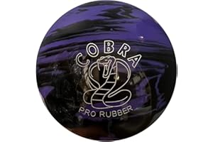 5 pin Bowling Balls -Cobra Pro Rubber Lavender, Black (Set of 2)