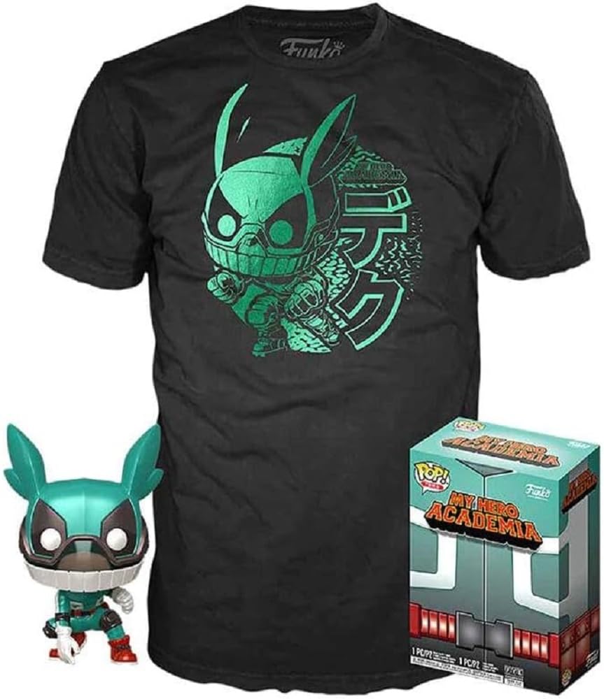 Funko My Hero Academia Deku with Helmet Pop & Tee Figure Set, 122213