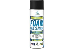 Foaming Coil Cleaner Spray, No Rinse for Evaporators, Expanding Foam for Condensers & Mini Splits, Fresh Lemon Scent, 18 oz (