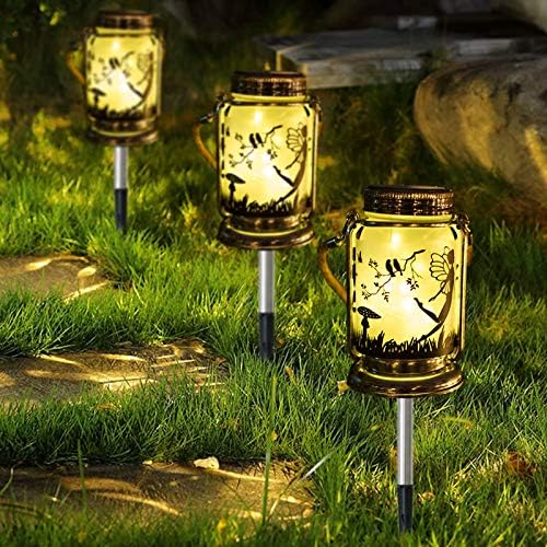 Fairy solar outdoor lantern with photo voltaic jar design, priced $35.99 to $27.99.