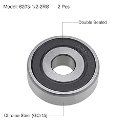 uxcell 6203-1/2-2RS Deep Groove Ball Bearings