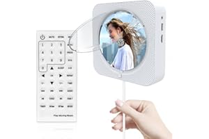 ZYOKATA Multifunction DVD Player for Home CD Player with Bluetooth 5.1 Dual Speakers, DVD Player for TV with Remote Control, RCA, HDMI Cable, HD 1080p, Full Region, Break Point Memory