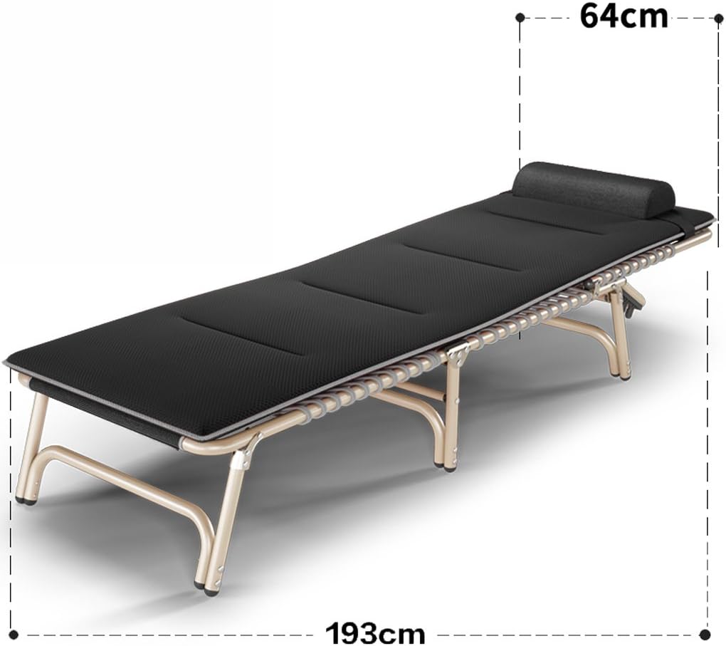 Rollaway Bed Single Nap Office Chaise Lounge Lunch Breakchair Simple Escort Couch Beds