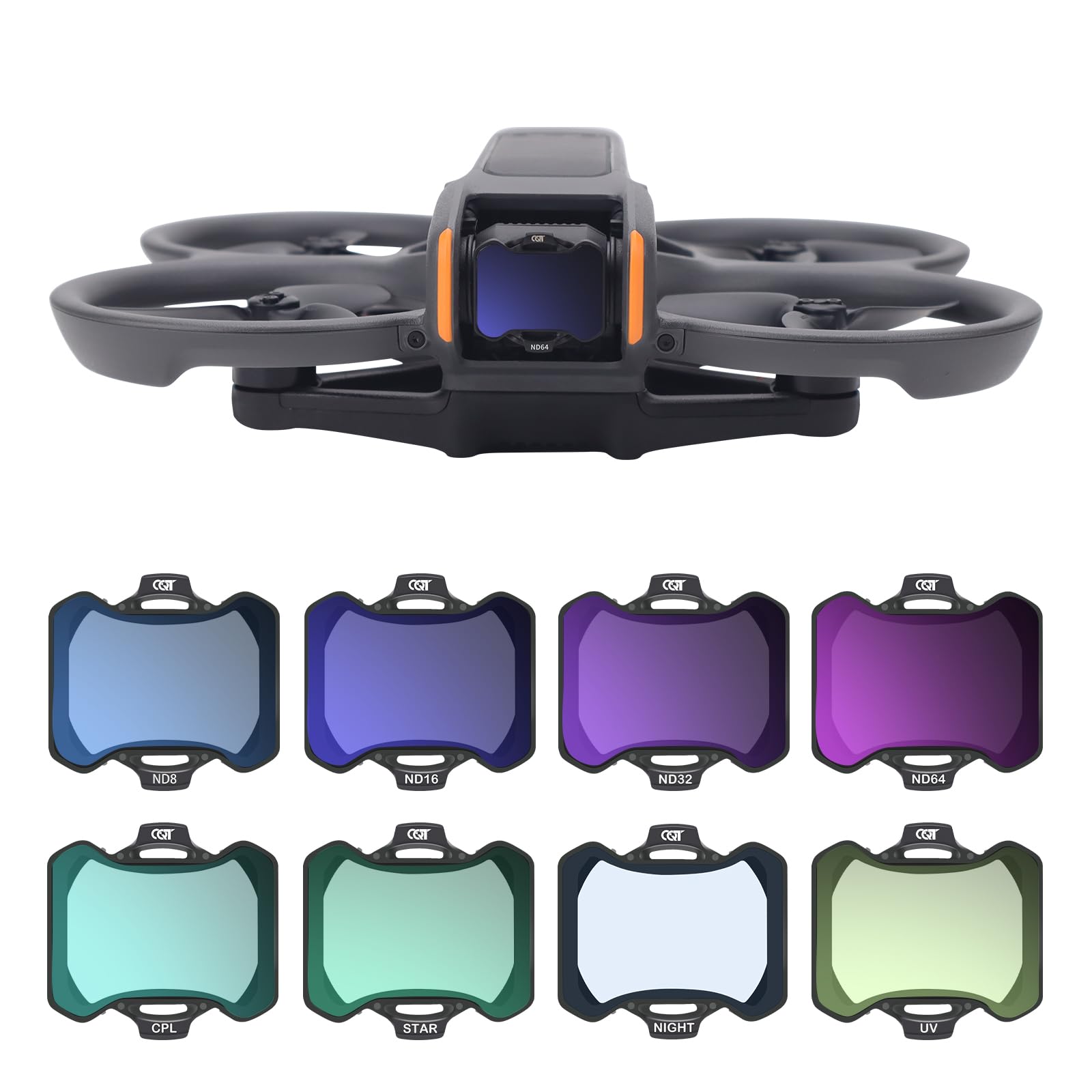 Photo 1 of **********MISSING PARTS*******
CQT Avata 2 ND CPL Lens Filter Set, Multi-Coated ND Filter Camera Lens for DJI Avata 2 FPV Drone Accessories (8 Pack(UV CPL ND8 ND16 ND32 ND64 Night Star))