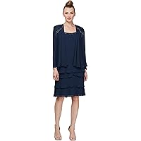 Amazon.com: S.L. Fashions womens Plus Size Sequin Lace Fit and Flare  Special Occasion Dress, Navy Flare, 14 Plus : Clothing, Shoes & Jewelry