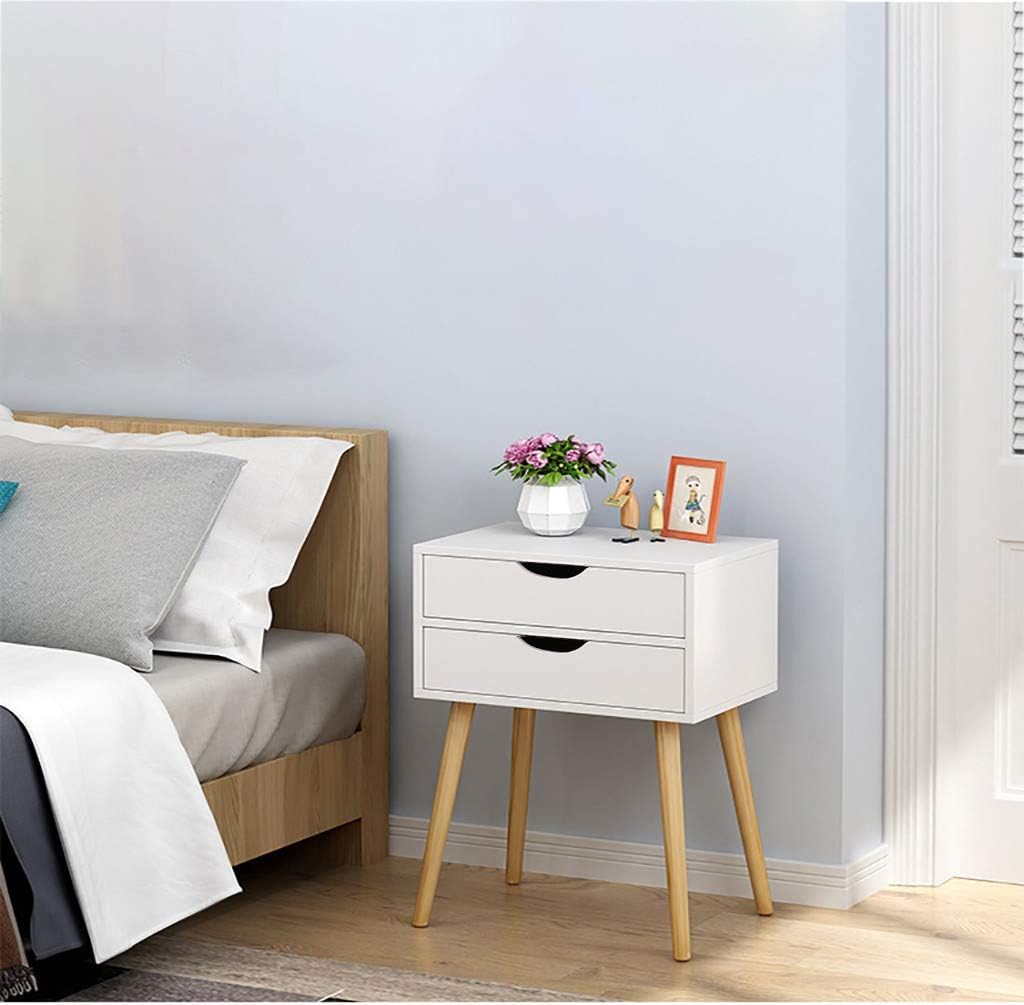 Night Stand Bedside Storage for Bedroom Double DrawersNordic