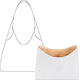 FANJI Project Purse Organizer Insert for COACH Brooklyn 28 Shoulder Bag, Custom Fit Inside Premium Vanile Lightweight Water Resistant Handbag Insert Accessories