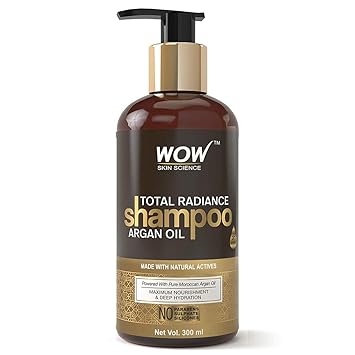 WOW Total Radiance No Parabens, Sulphate & Silicone Shampoo, 300mL