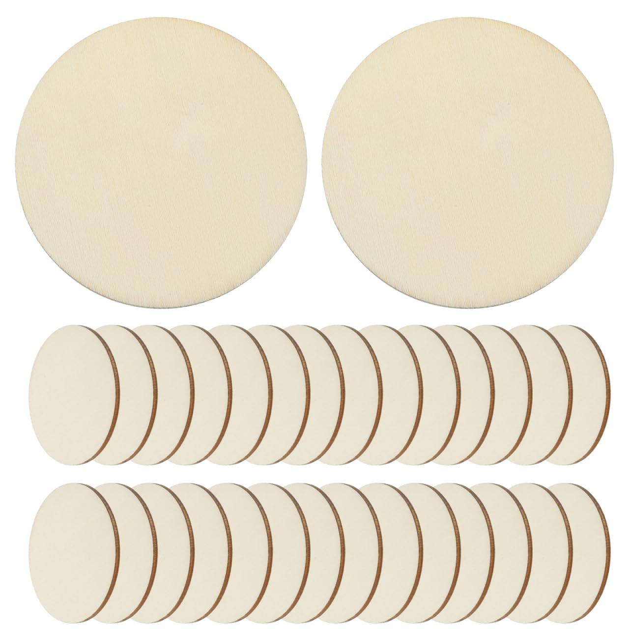 BESPORTBLE 50PCS 60MM DIY Round Wooden Discs Wooden Discs for Crafts s Disks Circular Pieces Round Pieces DIY s s for Crafts Wood Slices for s Tree