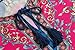 HiMONE Women's Bohemian Tunic or Dress Neck Tie Floral Print Ethnic Style Casual Dress Large