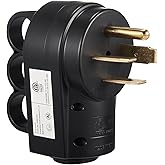 Suplevel NEMA 15-60P Male Plug, 3-Phase 60 Amp Replacement Electrical Plug | 250V, Heavy Duty ETL Listed, 4-Wire Grounding Commercial Connector for Industrial Machinery(NOT for 14-60P or Single-Phase)