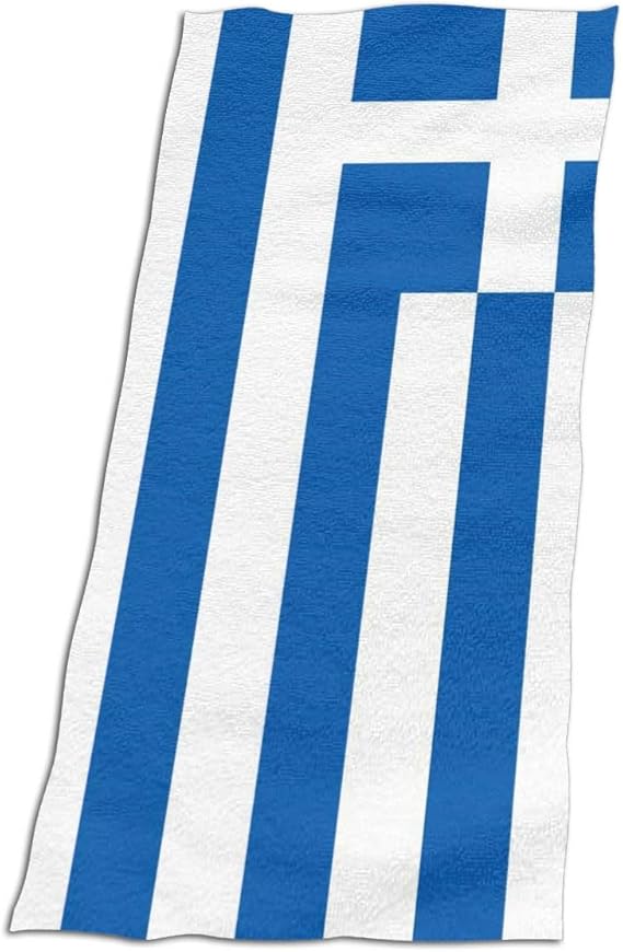 CFXHY7 Unisex Flag of Greece Beach Towel, Extra Large Bath