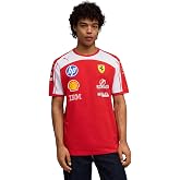PUMA Scuderia Ferrari F1 2026 Men's Team Tshirt | Regular fit, All the latest team and partner logos, Short sleeve with round neck collar, Officially licensed