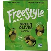 Freestyle Snacks Original Green Olives, 4 Ounce