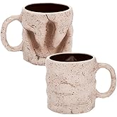 Vandor Footprint 20 oz. Sculpted Ceramic Mug