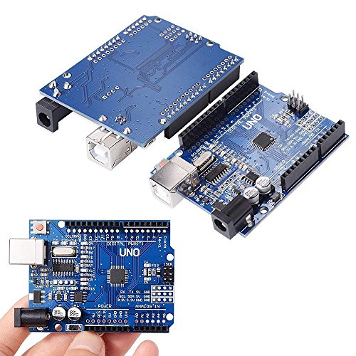 Eiechip UNO R3 ATmega328P CH340 Development Board Compatible Arduino UNO R3 Arduino IDE Develope Kit Microcontroller with Straight Pin Header 2.54mm Pitch Robot Parts