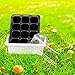 LITCHI Seedling Starter Trays Plant Germination Kit,144 Cells, Plus 10 Plant Tags(12 Trays,12 Cells Per Tray)
