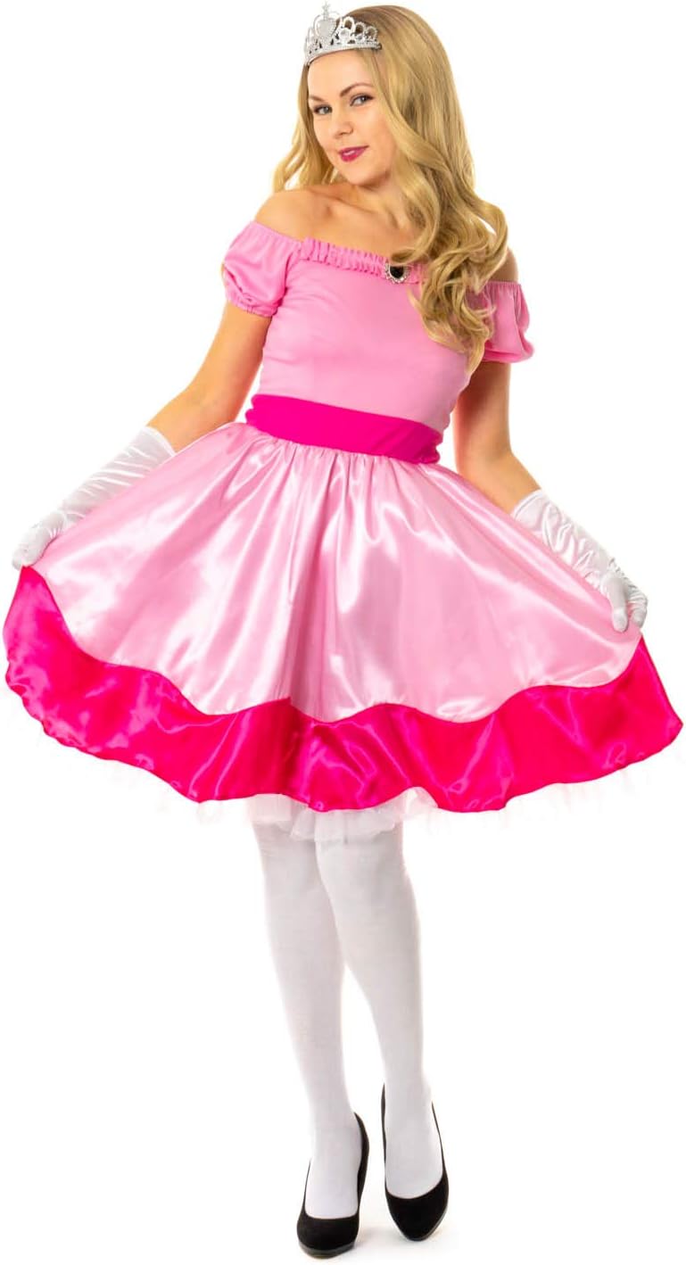 Gaming Princess Peach Fancy Dress Costume